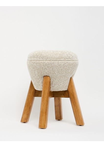 Hermod Ahşap Ayaklı Puf