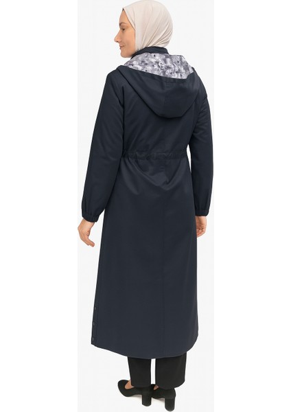 Siyah Tesettür Yağmurluk Kadın Kapüşonlu Uzun Kap fiyatları