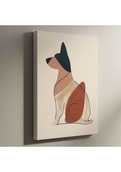 Soyut Köpek Illüstrasyon Tablosu