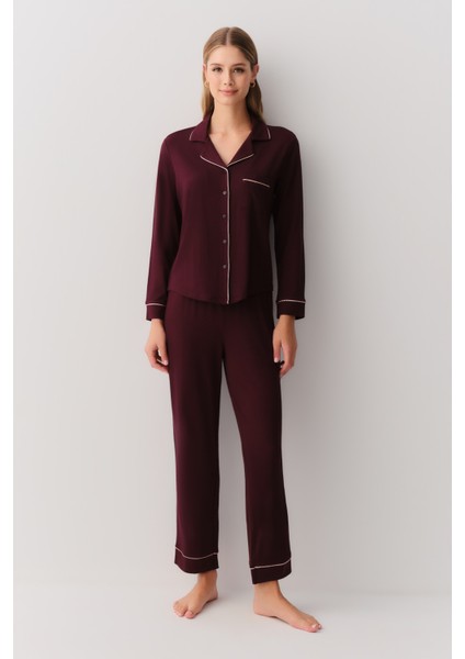 Misty Gömlek Yaka Pijama Takımı