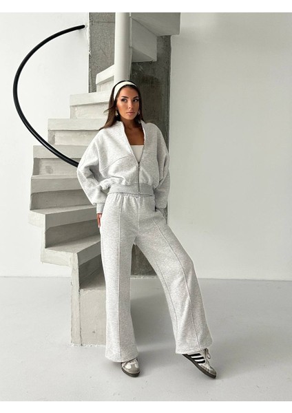 Kadın 3 Iplik Içi Şardonlu Penye Kumaş Çimalı Zr Eşofman Takımı fırsatları