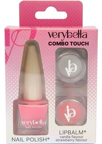 VRB37000 Very Bella - Bakım Seti (2 Farklı Renk ve Aromalı Lip Gloss+Oje)