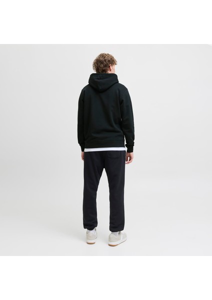 Erkek Gögüs Minimal Logo Baskili Kapüsonlu Sweatshirt - Soho modelleri