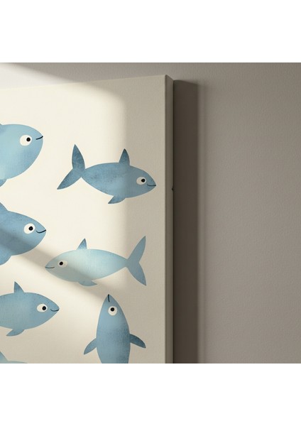 Sevimli Balıklar Illüstrasyon Tablosu indirimleri