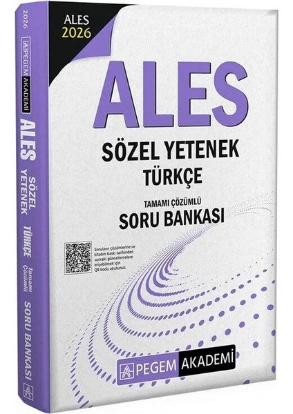 Pegem 2026 Ales Sözel Yetenek Türkçe Soru Bankası Çözümlü