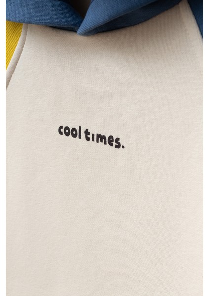 Baskılı Renk Bloklu Erkek Çocuk Alt Üst Eşofman Takımı fırsatları