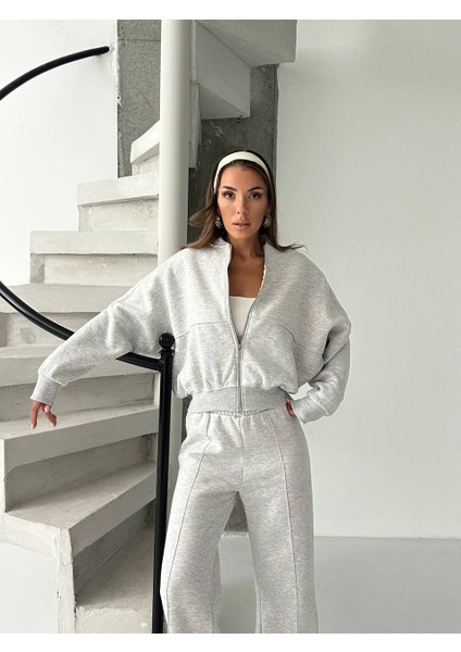 Kadın 3 Iplik Içi Şardonlu Penye Kumaş Çimalı Zr Eşofman Takımı indirimleri