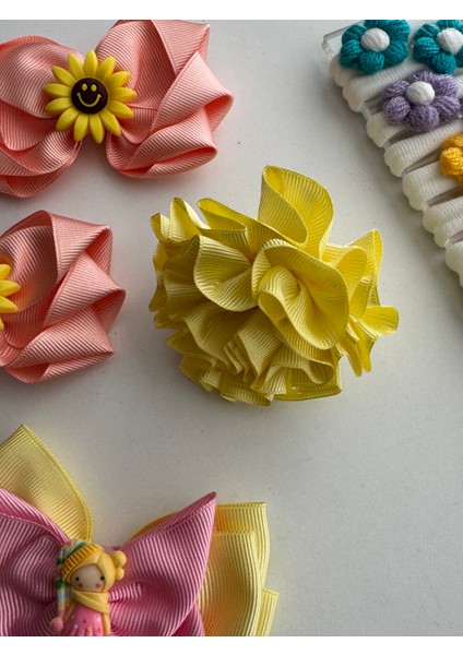 Fiyonklu Saç Tokası 14'lü – Renkli Set, Günlük & Okul fiyatları