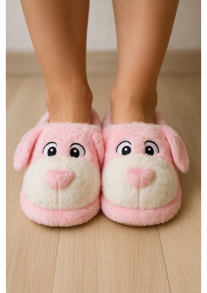 Unisex Yetişkin Köpek Figürlü Peluş Panduf Ev Pandufu Ev Botu fiyatları