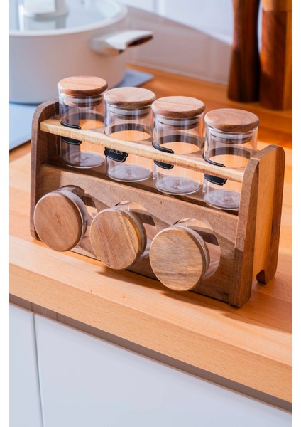 Calix Standlı 7 Li Baharatlık Takımı