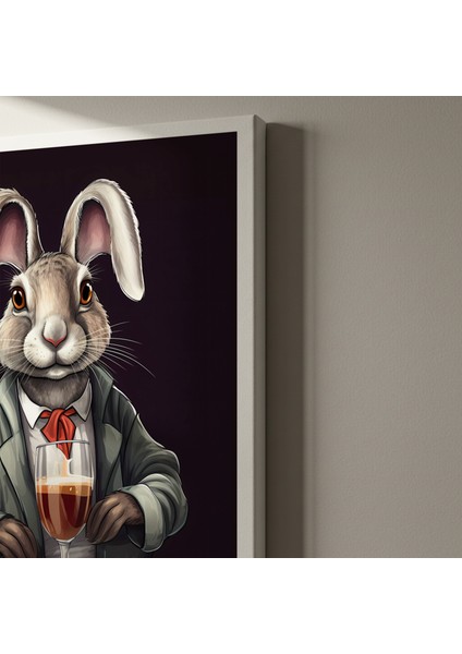 Şık Tavşan Illüstrasyon Tablosu indirimleri