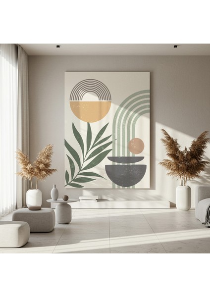 Soyut Geometrik ve Botanik Desenler Tablosu fırsatları