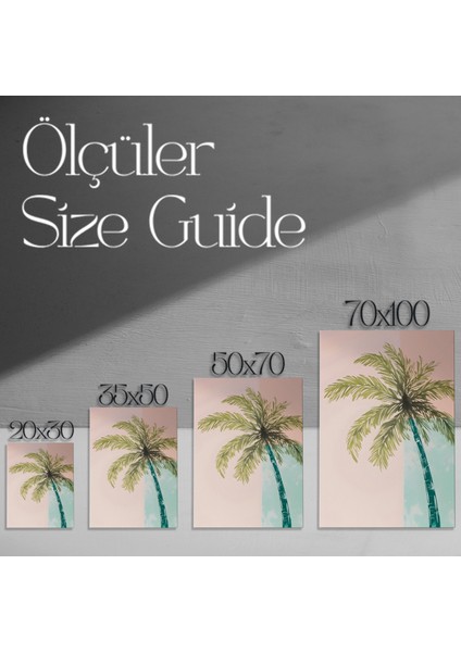 Palm Ağacı Soyut Sanat Tablosu modelleri