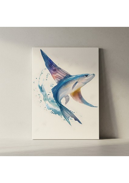 Uçan Balık Soyut Sanat Tablosu fiyatları