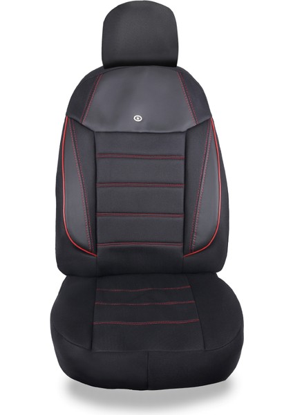 Renault Broadway Araçlara Uyumlu Oto Koltuk Kılıfı Seti - Yıldız Serisi - Kırmızı modelleri