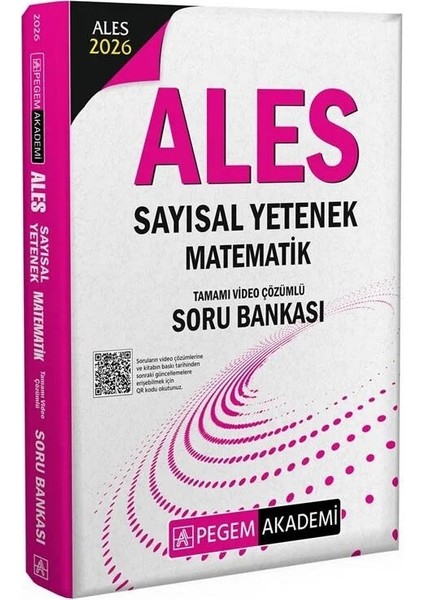 Pegem 2026 Ales Sayısal Yetenek Matematik Soru Bankası Çözümlü