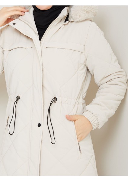 Kadın Büyük Beden Elyaf Dolgulu Spor Kapitone Nova Kumaş Mont 0198 indirimleri