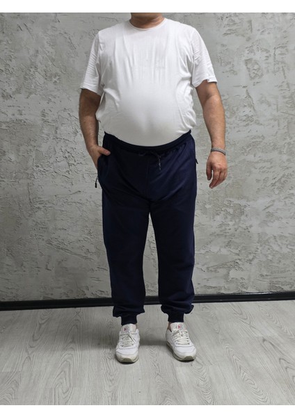 2310-BATTAL Beden Kemer Paça Ribana Eşofman