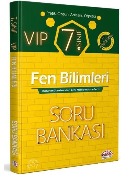 Editör 2026 7. Sınıf Vıp Fen Bilimleri Soru Bankası