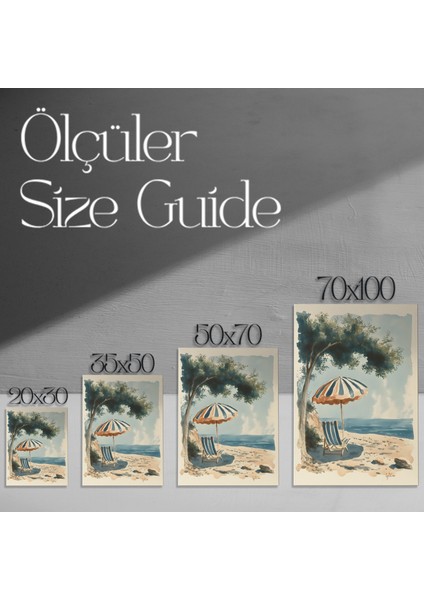 Sahildeki Şezlong Tablosu modelleri