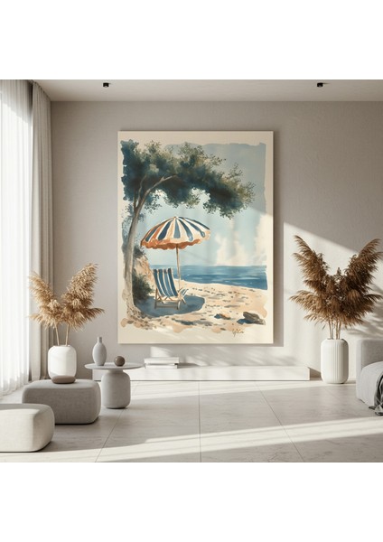 Sahildeki Şezlong Tablosu fırsatları