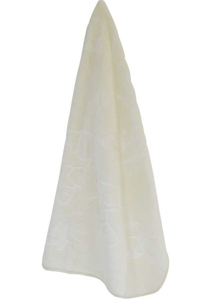 Embos Peluş Bebek Battaniyesi 100X120 Krem