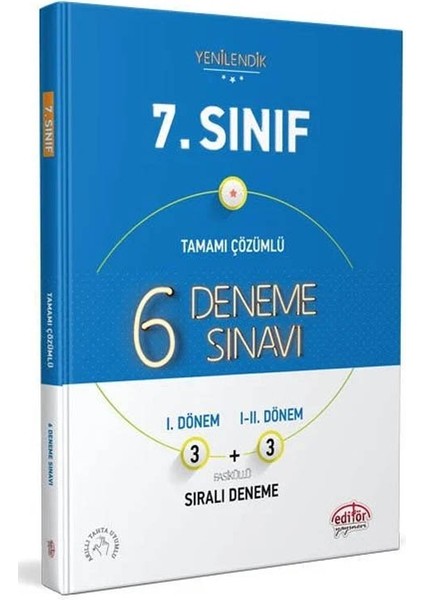 Editör 2026 7. Sınıf 6 Deneme Sınavı Tamamı Çözümlü