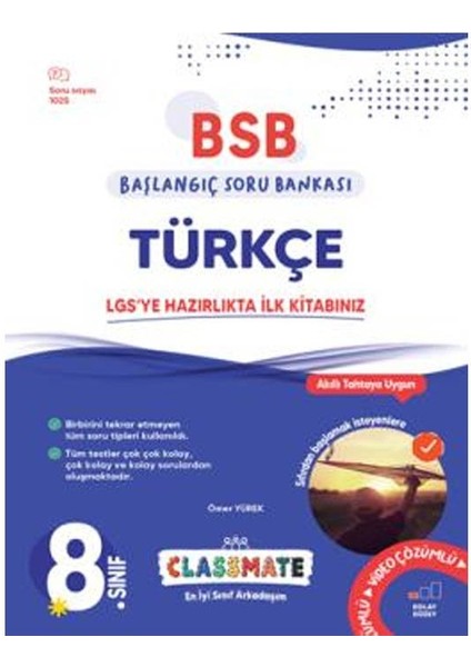 Okyanus 2026 8. Sınıf Türkçe Classmate Başlangıç Soru Bankası