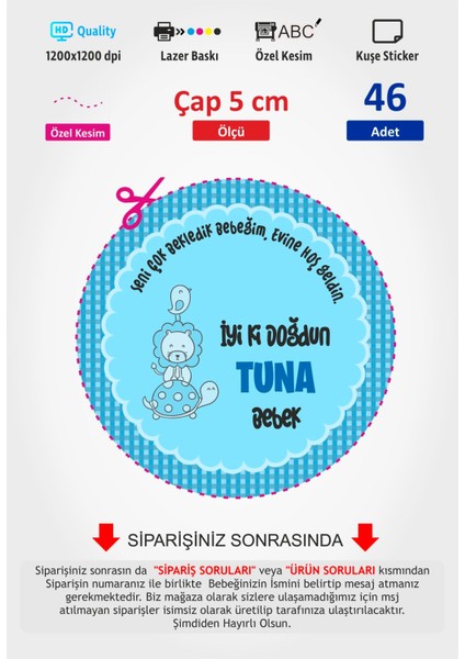 Doğum Günü Etiketi AYSA-B08