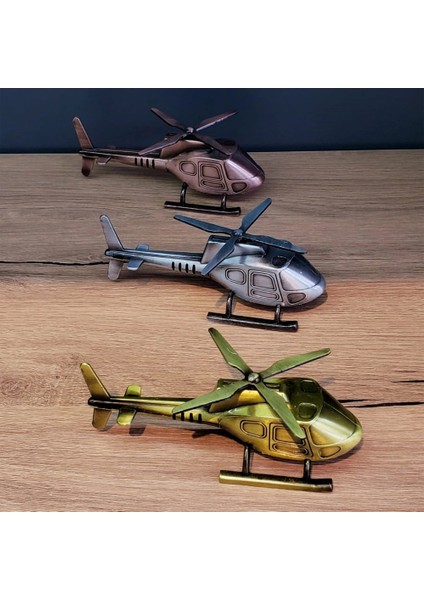 Dekoratif Metal Helikopter