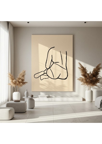 Minimalist Kadın Figürü Soyut Sanat Tablosu fırsatları