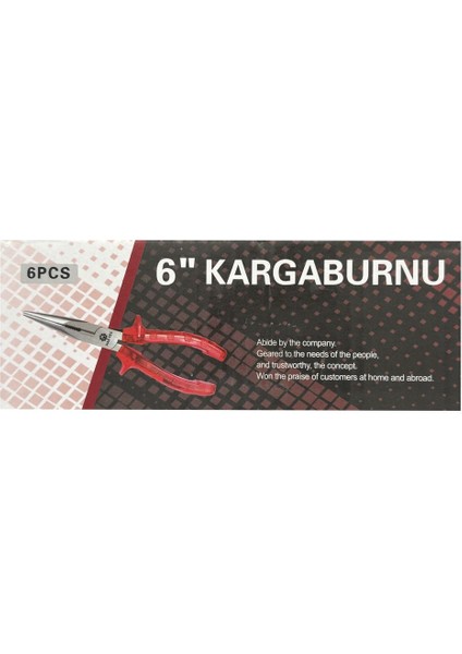 Kargaburun 6" (160MM) | Şeffaf Plastik Kaplamalı Çelik, Ince Uçlu ve Hassas Çalışma fiyatları