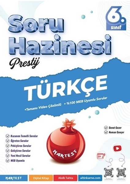Nartest 2026 6. Sınıf Türkçe Prestij Soru Hazinesi Yeni Müfredat