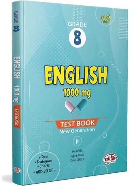 Editör 2026 Grade 8 English 1000 Mg Test Book