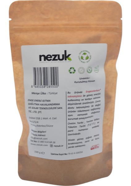 Kurutulmuş Doğal Kavun 100G fiyatları