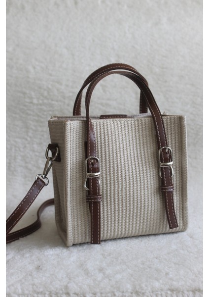 Karrem Hasır Kemer Detaylı Çapraz Çanta Taba fiyatları