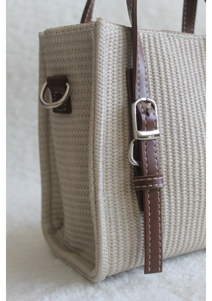 Karrem Hasır Kemer Detaylı Çapraz Çanta Taba fırsatları