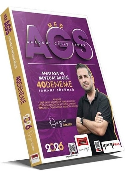 Yargı 2026 Meb-Ags Anayasa ve Mevzuat Bilgisi 40 Deneme Çözümlü