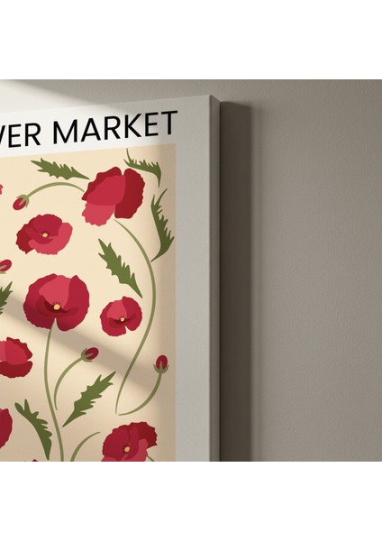 Meksika Haşhaş Çiçekleri Desenli Tablo indirimleri