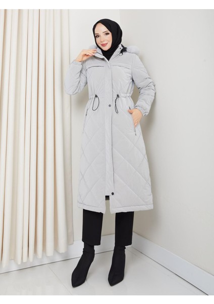 Kadın Büyük Beden Elyaf Dolgulu Spor Kapitone Nova Kumaş Mont 0198 fiyatları