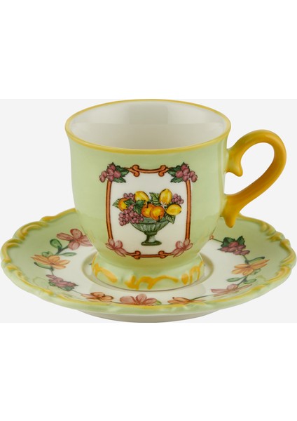 Il Sogno Yeşil Stoneware Kahve Fincan Seti 90 ml modelleri