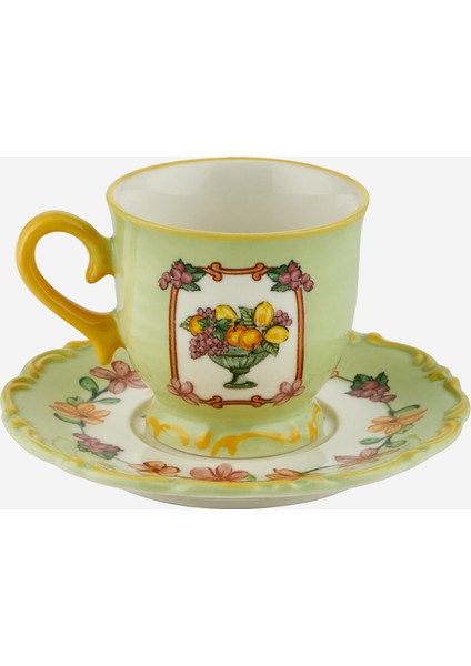 Il Sogno Yeşil Stoneware Kahve Fincan Seti 90 ml fırsatları