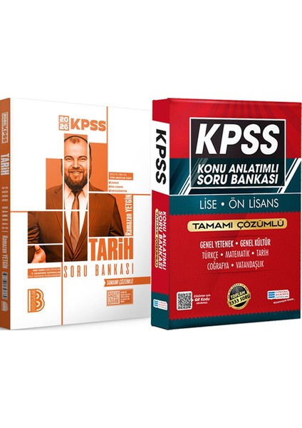 2026 Kpss Tarih Tamamı Çözümlü Soru Bankası - Lise Önlisans Konu Ant. Soru