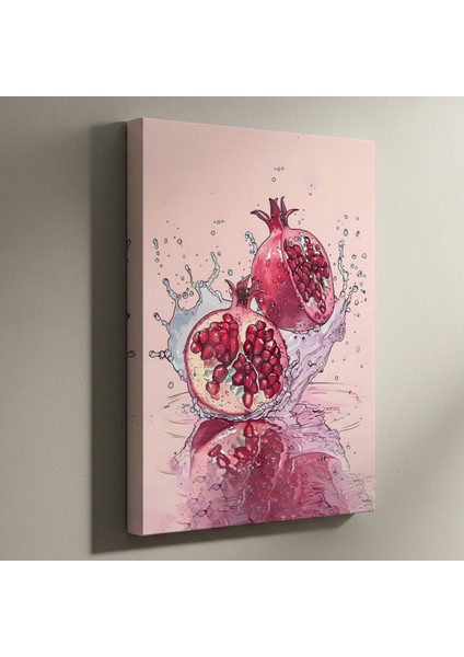 Nar Su Sıçraması Soyut Tablosu