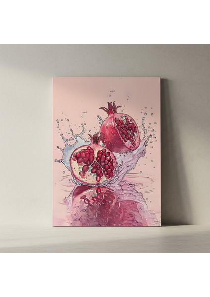 Nar Su Sıçraması Soyut Tablosu fiyatları