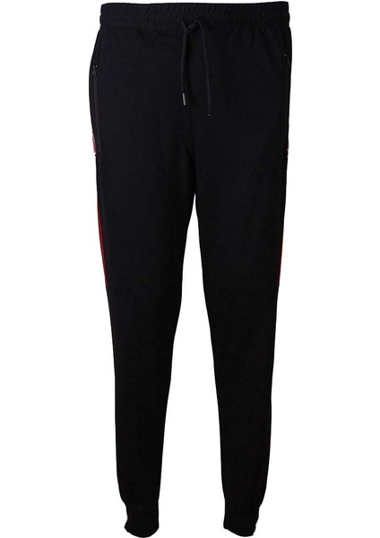 Siyah-Kırmızı Erkek Eşofman Altı