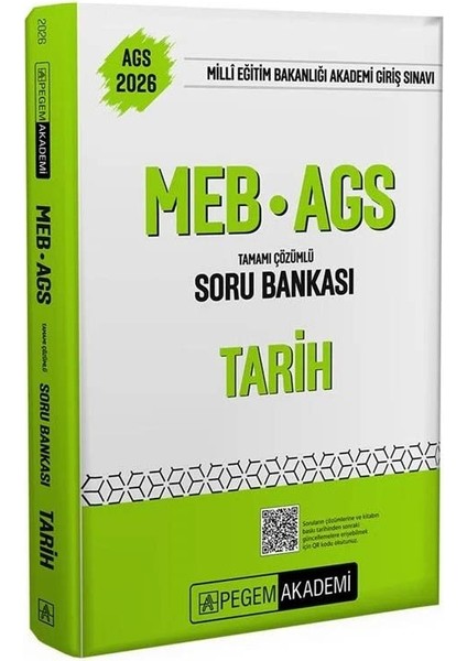 Pegem 2026 Meb-Ags Tarih Soru Bankası Çözümlü