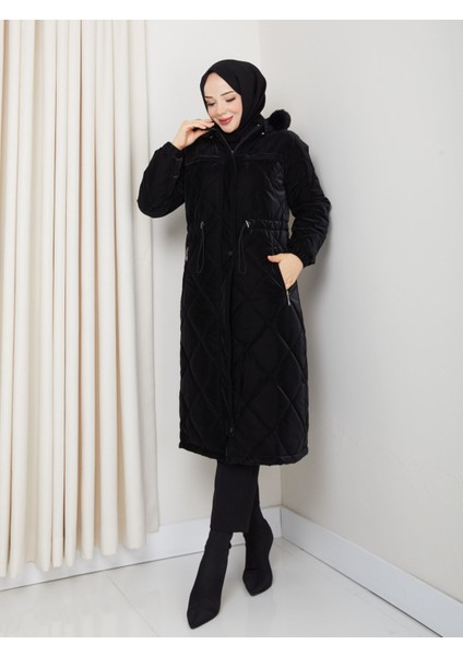 Kadın Büyük Beden Elyaf Dolgulu Spor Kapitone Nova Kumaş Mont 0198 fiyatları