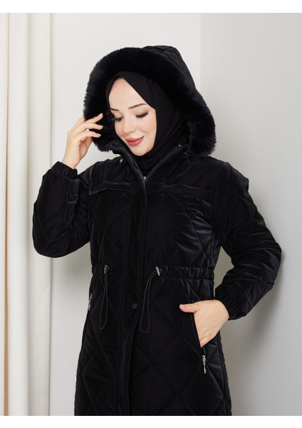 Kadın Büyük Beden Elyaf Dolgulu Spor Kapitone Nova Kumaş Mont 0198 indirimleri