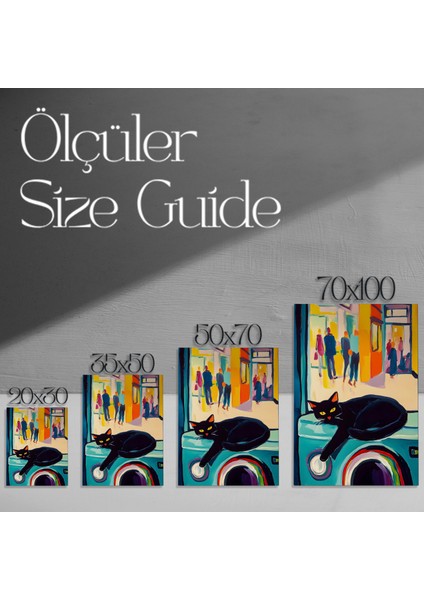 Siyah Kedi ve Şehir Hayatı Tablosu modelleri